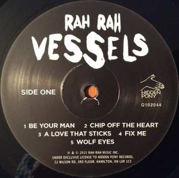 LP Rah Rah: Vessels 612317