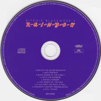 CD Rainbow: Ritchie Blackmore's Rainbow = 銀嶺の覇者 626818