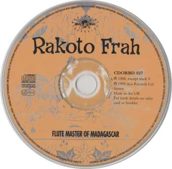 CD Rakoto Frah: Flute Master Of Madagascar 546297