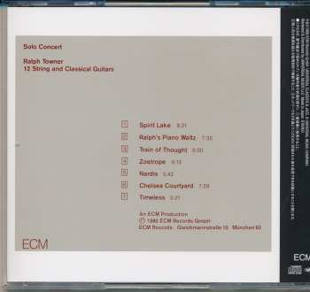 CD Ralph Towner: Solo Concert 621489