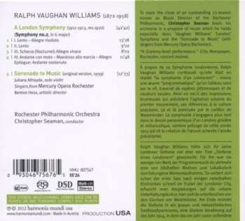 SACD Ralph Vaughan Williams: A London Symphony, Serenade To Music 585600