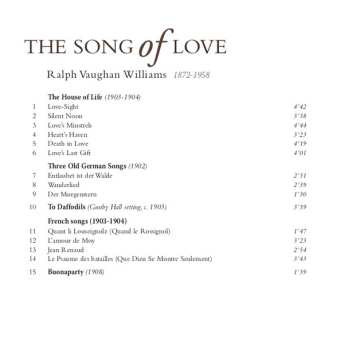 CD Ralph Vaughan Williams: The Song Of Love 546709