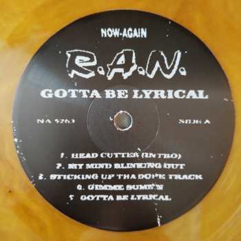 LP R.A.N.: Gotta Be Lyrical CLR 655474