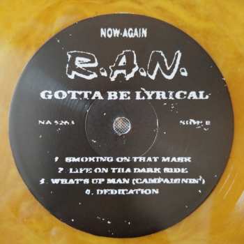 LP R.A.N.: Gotta Be Lyrical CLR 655474