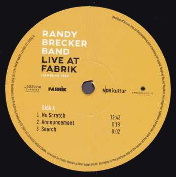 2LP Randy Brecker Band: Live At Fabrik Hamburg 1987 647793