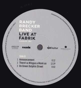 2LP Randy Brecker Band: Live At Fabrik Hamburg 1987 647793