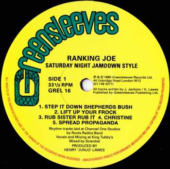 LP Ranking Joe: Saturday Night Jamdown Style 595375