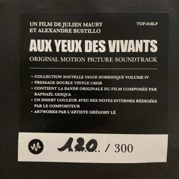 2LP Raphaël Gesqua: Aux Yeux Des Vivants (Original Motion Picture Soundtrack) LTD 609602