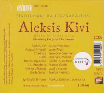 2CD Einojuhani Rautavaara: Aleksis Kivi (Opera In Three Acts) 442979