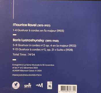 CD Maurice Ravel: Quatuors à Cordes 621919