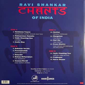 2LP Ravi Shankar: Chants Of India LTD 654079