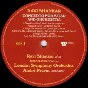 LP The London Symphony Orchestra: Concerto For Sitar & Orchestra 564512