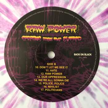 LP Raw Power: Screams From The Gutter CLR 414649