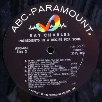 LP Ray Charles: Ingredients In A Recipe For Soul 616178