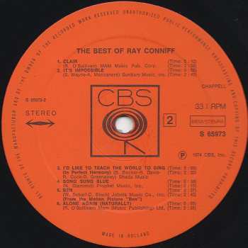 LP Ray Conniff: The Best Of Ray Conniff 593568