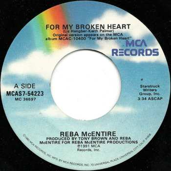 Album Reba McEntire: For My Broken Heart