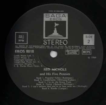 LP Red Nichols And His Five Pennies: Red Nichols And His Five Pennies 650507