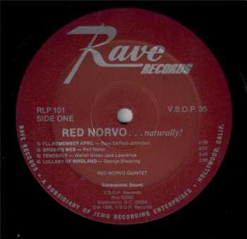 LP Red Norvo Quintet: Norvo... Naturally! 602868