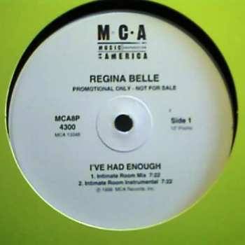 LP Regina Belle: I've Had Enough (Hex Hector Mixes) 564588