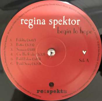 LP Regina Spektor: Begin To Hope 549129