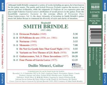 CD Duilio Meucci: Complete Works For Solo Guitar • 1 582076