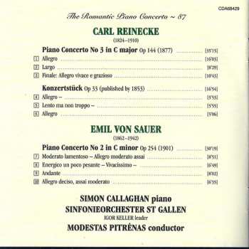 CD Carl Reinecke: Piano Concerto No. 3, Op 144, Konzertstück, Op 33 / Piano Concerto No 2, Op 254 617835