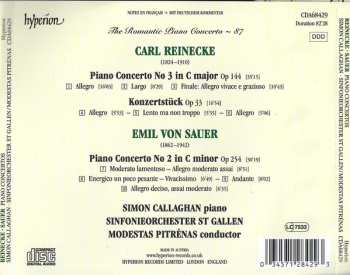 CD Carl Reinecke: Piano Concerto No. 3, Op 144, Konzertstück, Op 33 / Piano Concerto No 2, Op 254 617835