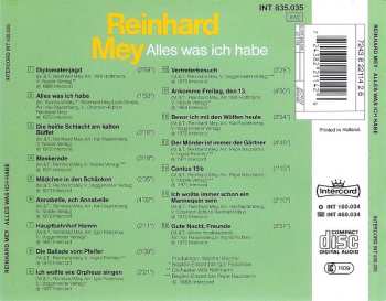 CD Reinhard Mey: Alles Was Ich Habe - Die 16 Großen Chansons 589129