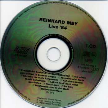 2CD Reinhard Mey: Live '84 252945