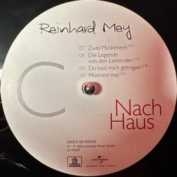 2LP Reinhard Mey: Nach Haus LTD 562598