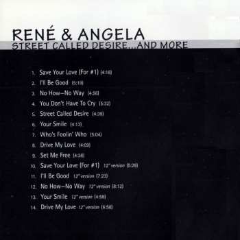 CD René & Angela: Street Called Desire ... And More 596252