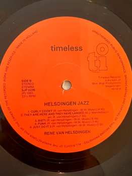 LP René Van Helsdingen: Helsdingen Jazz 613702