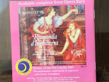 CD Philharmonia Orchestra: Renée Fleming Sings Excerpts From “Rosmonda D’ Inghilterra” 48615