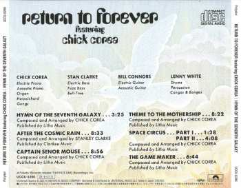 CD Return To Forever: Hymn Of The Seventh Galaxy 594050