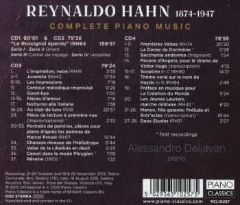 4CD Reynaldo Hahn: Complete Piano Works 586292