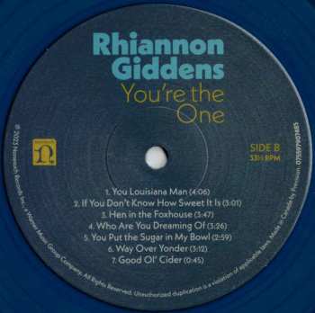 LP Rhiannon Giddens: You're The One CLR | LTD 624881