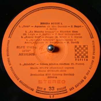 LP Rhoda Scott: Rhoda Scott 1. 655981