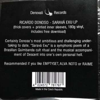 LP Ricardo Donoso: Saravá Exu LTD | CLR 138904