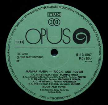 LP Ricchi E Poveri: Mamma Maria 370866