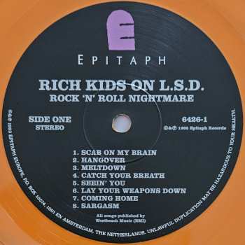 LP Rich Kids On LSD: Rock 'N' Roll Nightmare CLR | LTD 629568