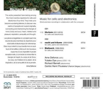 2CD Richard Barrett: Music For Cello And Electronics 524104