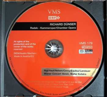 SACD Richard Dünser: Radek Chamber Opera In One Act 553355