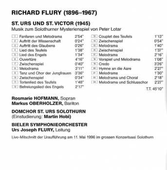 CD Richard Flury: St. Urs Und St. Victor - Hanneles Himmelfahrt 352794