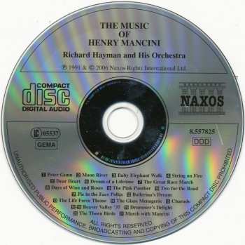 CD Richard Hayman And His Symphony Orchestra: The Music Of Henry Mancini 311964