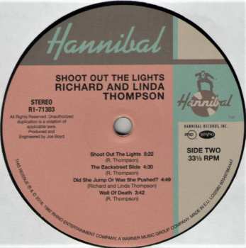 LP Richard & Linda Thompson: Shoot Out The Lights LTD 596843