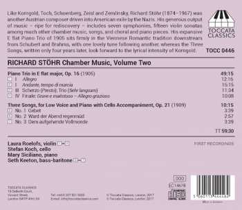 CD Richard Stöhr: Chamber Music, Volume Two 376376