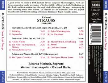 CD Richard Strauss: Four Last Songs · Brentano-Lieder 331603