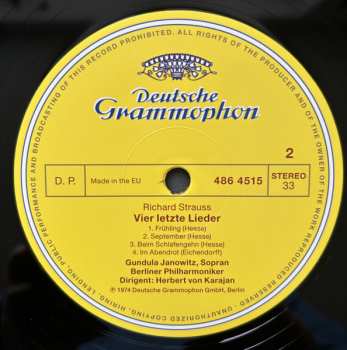 LP Berliner Philharmoniker: Tod Und Verklärung / Vier Letzte Lieder LTD | NUM 551519