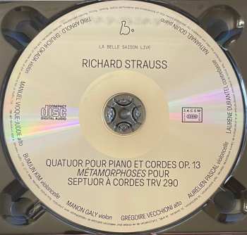 CD Richard Strauss: Quatuor Pour Piano Et Cordes / Métamorphoses Pour Septuor A Cordes 621959