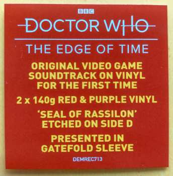 2LP Richard Wilkinson: Doctor Who: The Edge of Time CLR 559499